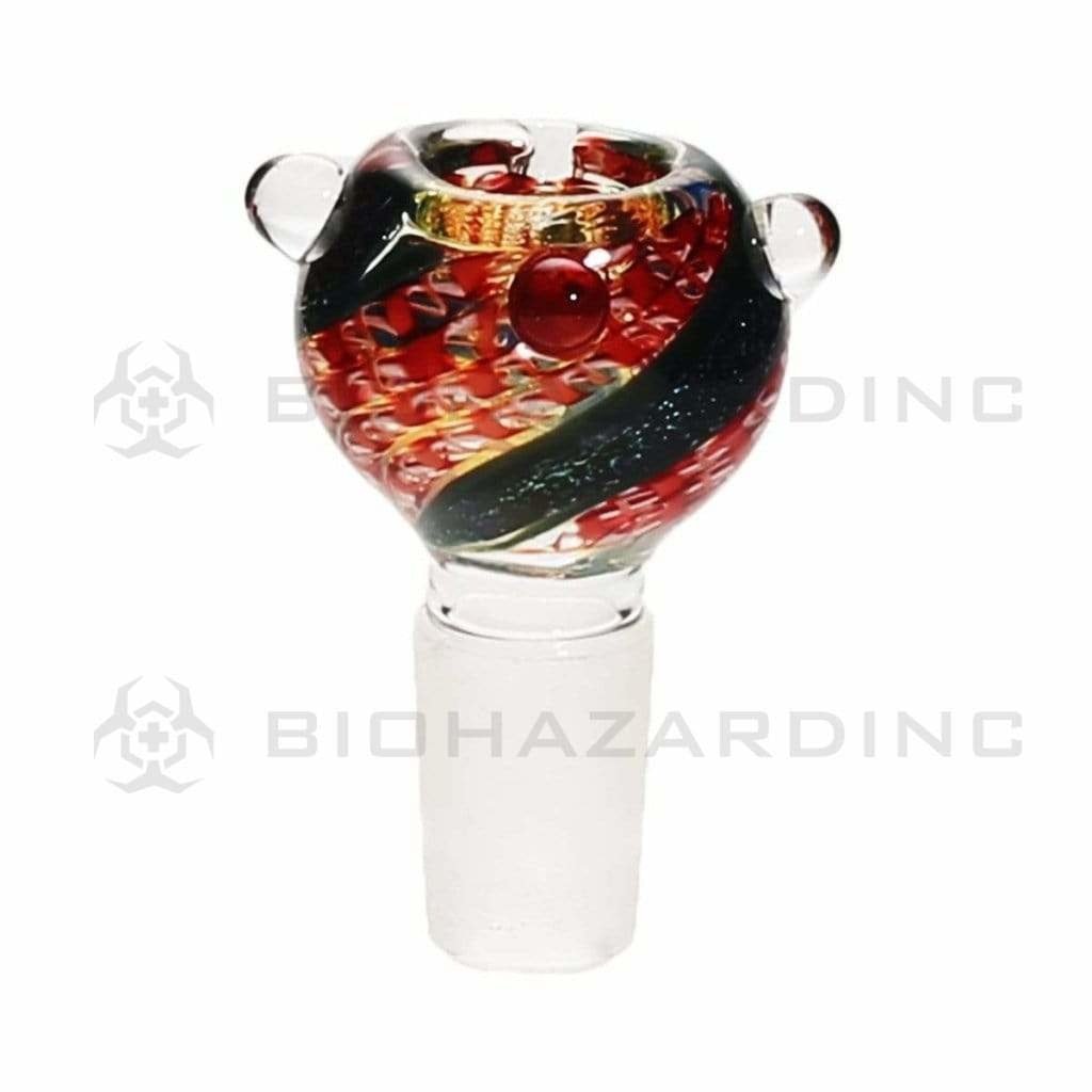 Biohazard Inc 19mm Bowl 19mm Lattacino Dichro Bowl - Assorted Colors