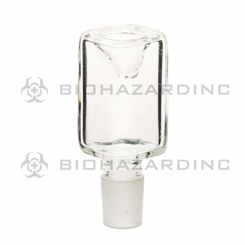 Biohazard Inc 19mm Bowl 19mm Rectangle Bowl - Clear  5 pack