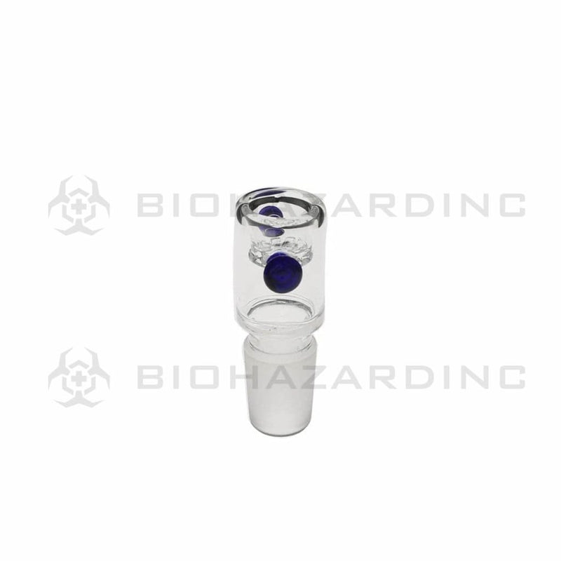 Biohazard Inc 19mm Bowl 19mm Screen Bowl -  Blue Handles