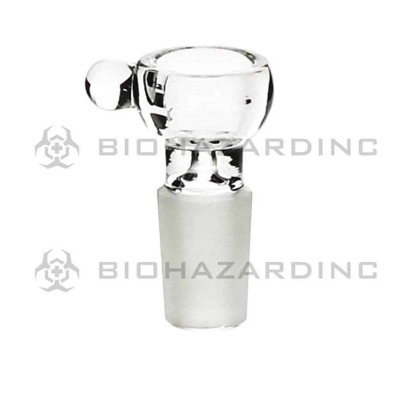 Biohazard Inc 19mm Bowl 19mm Thick Bowl with Marble - Clear