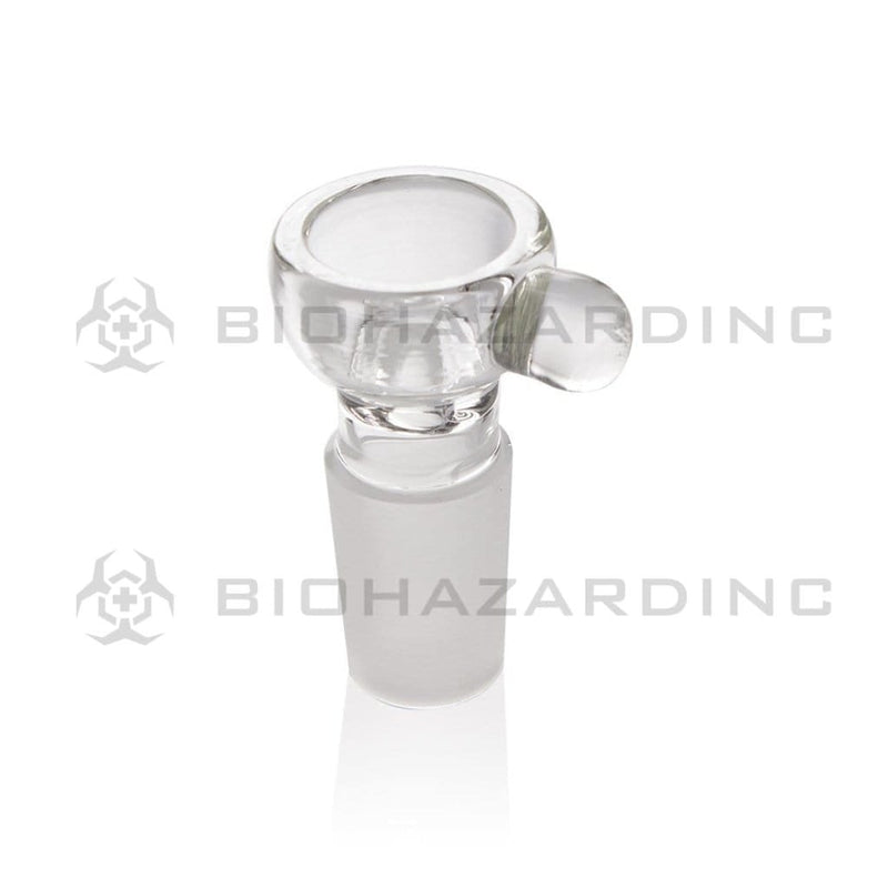 Biohazard Inc 19mm Bowl 19mm Thick Bowl with Marble - Clear