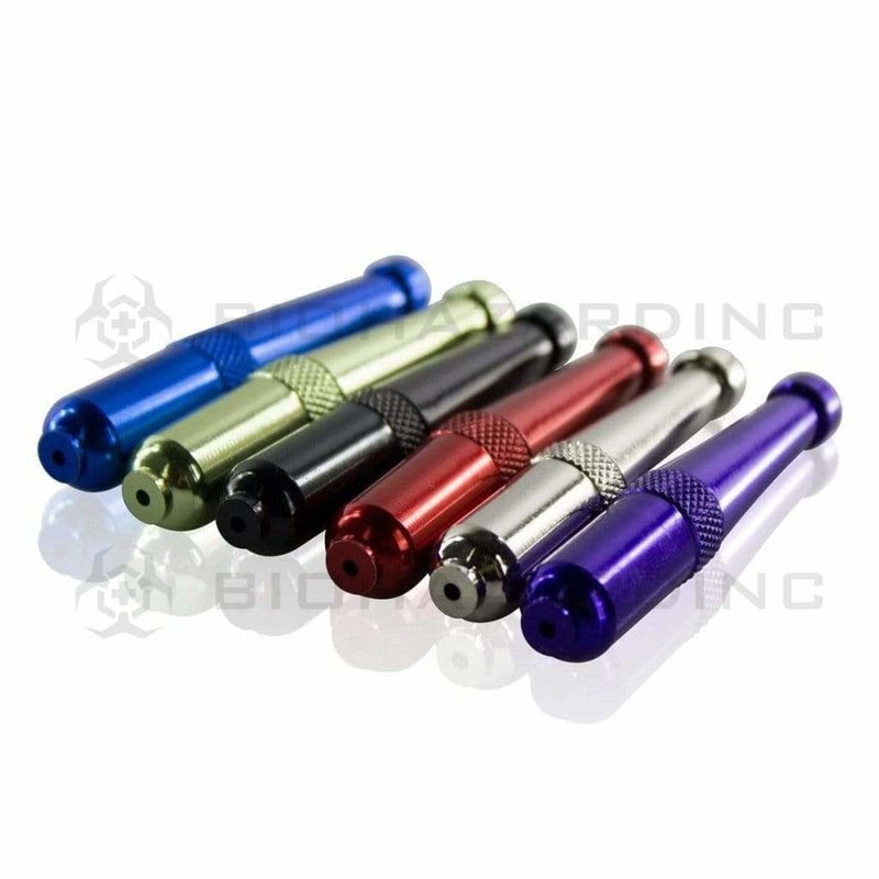 Biohazard Inc Metal Hand Pipe 2 1/2" Metal Zeppelin Pipe - Assorted Colors