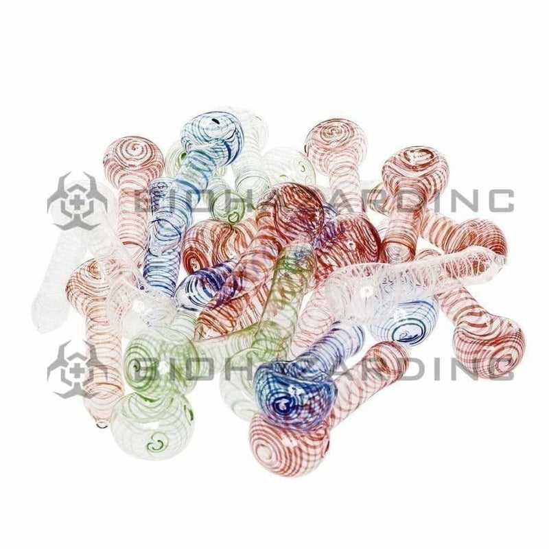 Biohazard Inc Glass Hand Pipe 2-3"  Peanut Glass Hand Pipe - 100 Count