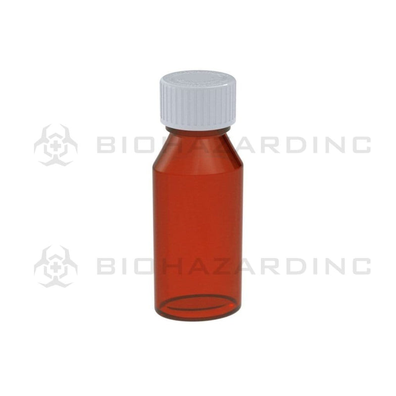 Biohazard Inc Oval Bottles 2 oz Amber Oval Bottles - 250 Count