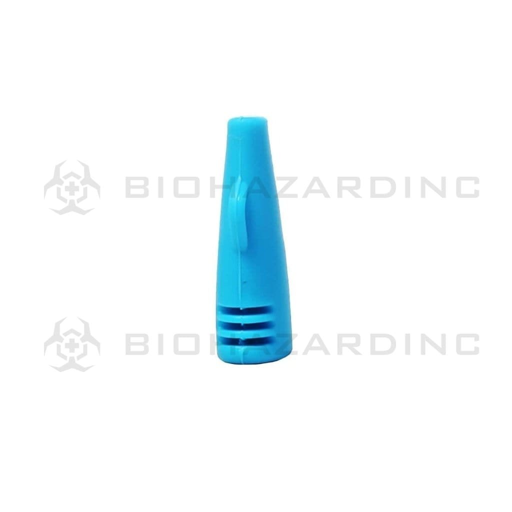 Biohazard Inc Hand Pipe Accessory 2" Silicone Hitter Pipe -  Blue