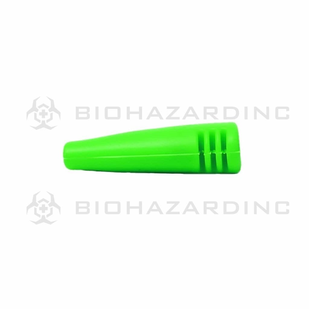 Biohazard Inc Hand Pipe Accessory 2" Silicone Hitter Pipe -  Green