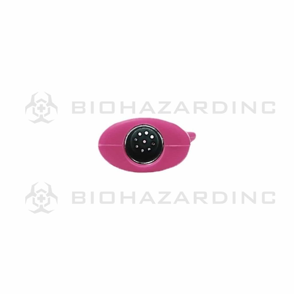 Biohazard Inc Hand Pipe Accessory 2" Silicone Hitter Pipe -  Pink