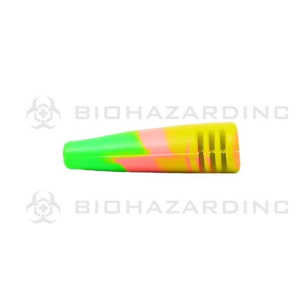 Biohazard Inc Hand Pipe Accessory 2" Silicone Hitter Pipe -  Rasta