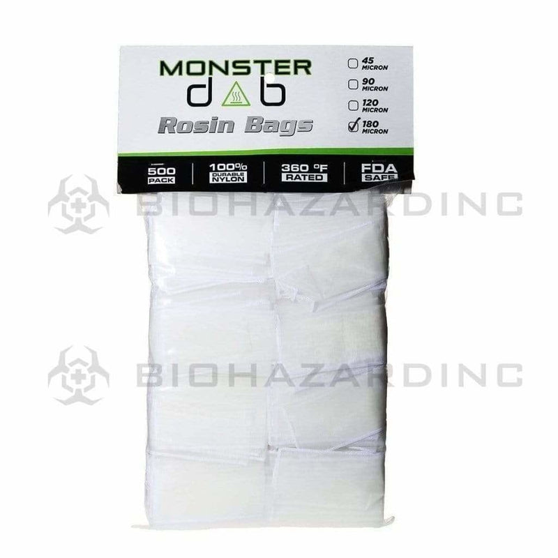 Monster Dab Rosin Bag 2" x 4" 180 Micron Monster Dab Rosin Bag - 500 Count