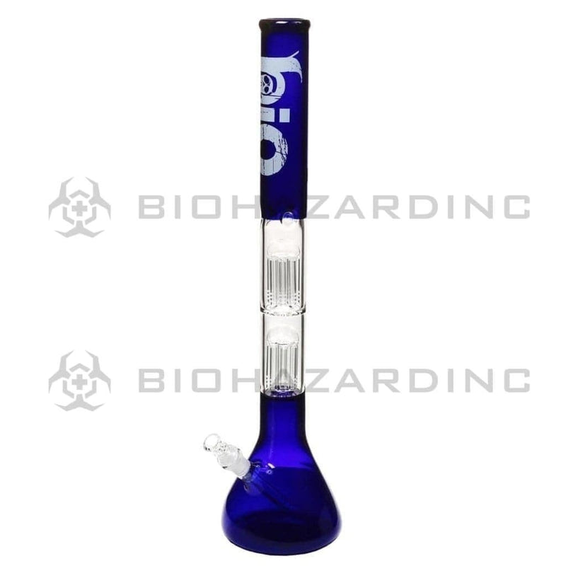 Bio Glass Glass Bong 22" BIO Double Tree Beaker Water Pipe - Blue