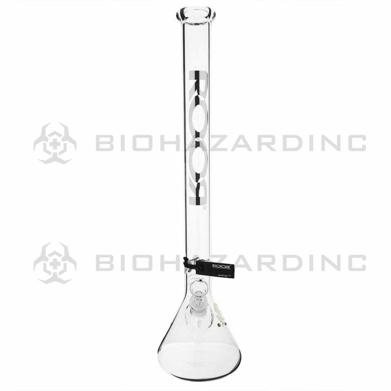 Roor Glass Bong 22" ROOR Classic Beaker Waterpipe - White & Black logo - 45mm x 5mm