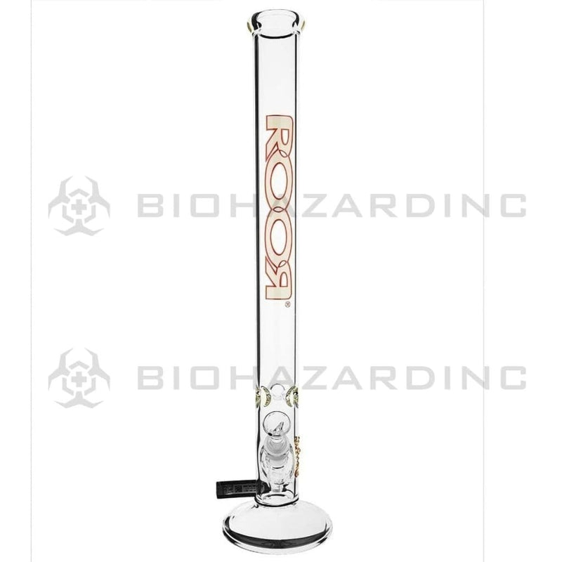 Roor Glass Bong 22" ROOR Classic Straight Waterpipe - White & Orange logo - 50mm x 5mm