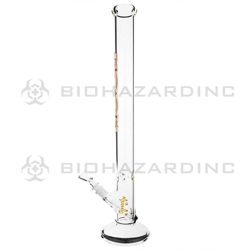 Roor Glass Bong 22" ROOR Classic Straight Waterpipe - White & Orange logo - 50mm x 5mm