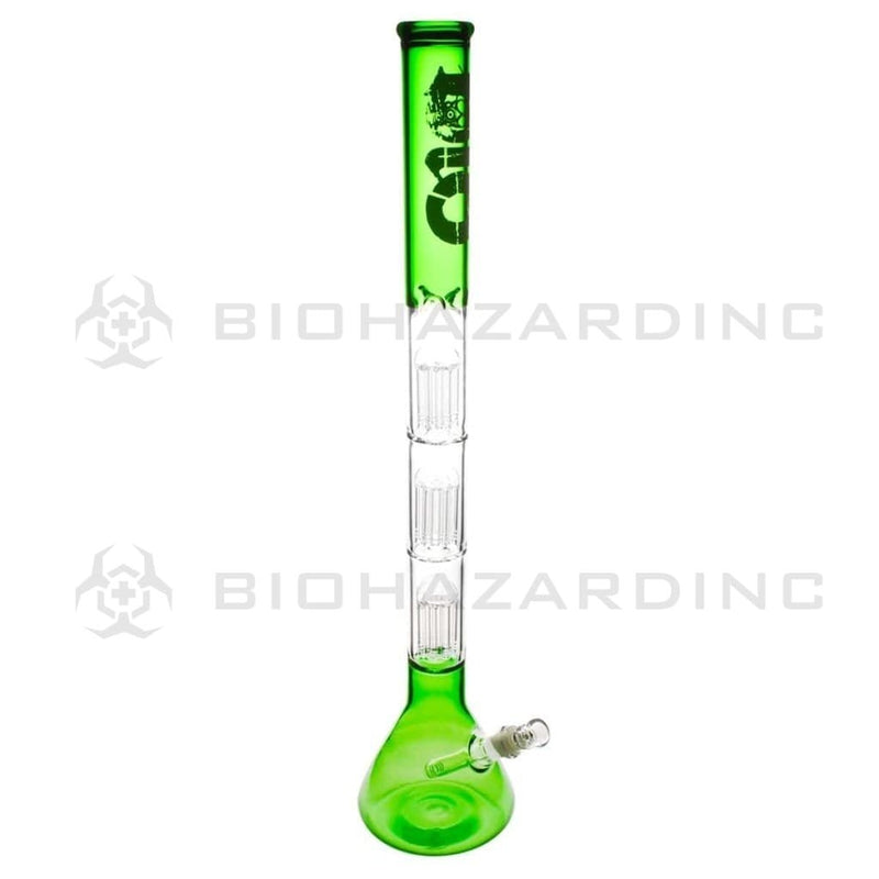 Bio Glass Glass Bong 26" BIO Triple Tree Beaker Water Pipe - Green