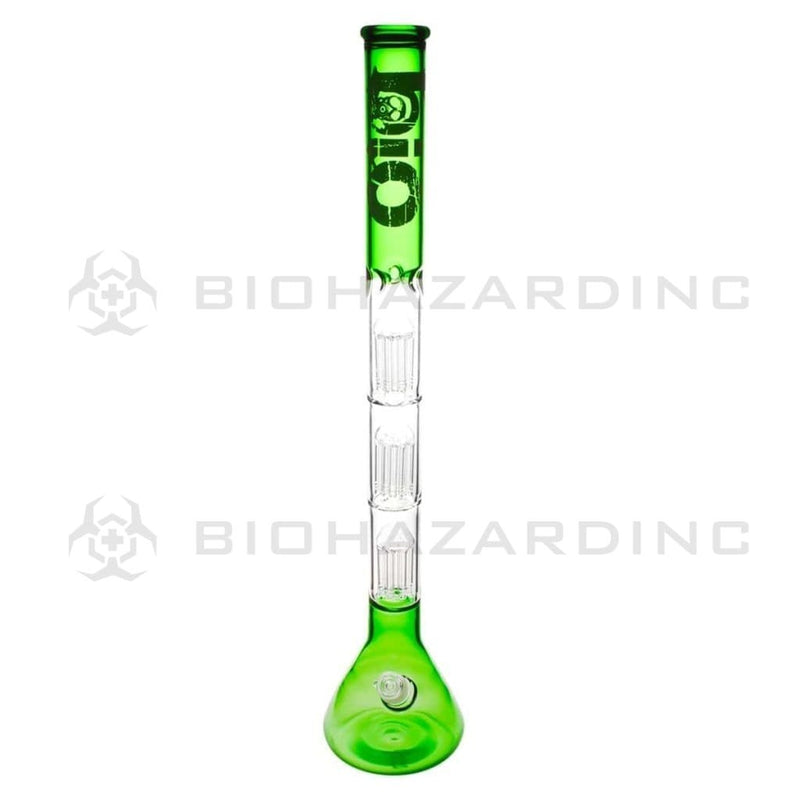 Bio Glass Glass Bong 26" BIO Triple Tree Beaker Water Pipe - Green