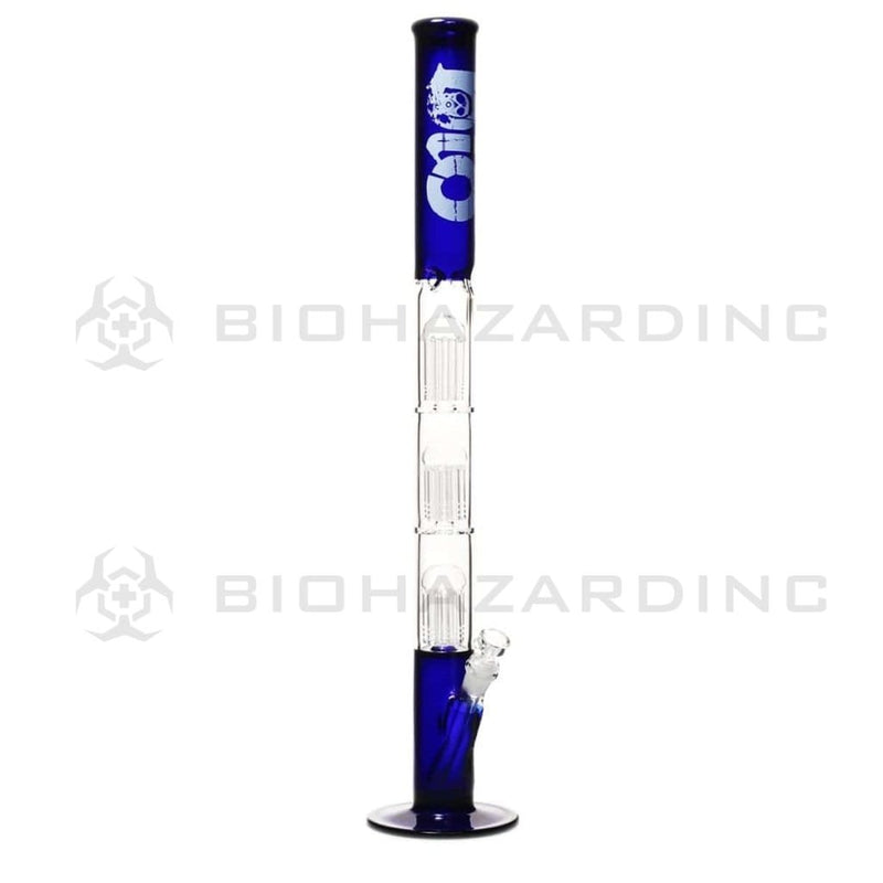 Bio Glass Glass Bong 26" BIO Triple Tree Straight Water Pipe - Blue