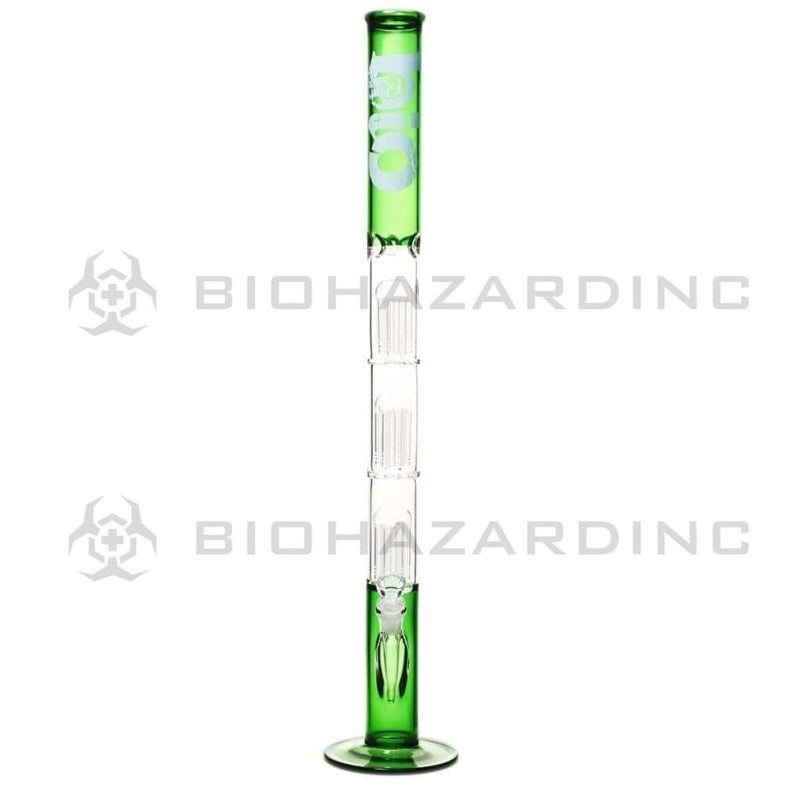 Bio Glass Glass Bong 26" BIO Triple Tree Straight Water Pipe - Green