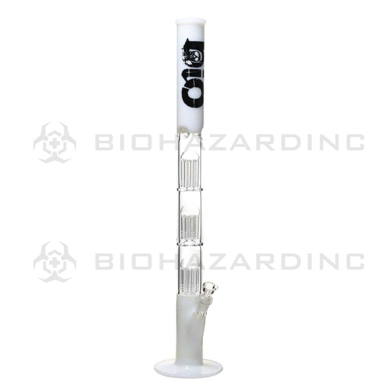 Bio Glass Glass Bong 26" BIO Triple Tree Straight Water Pipe - White