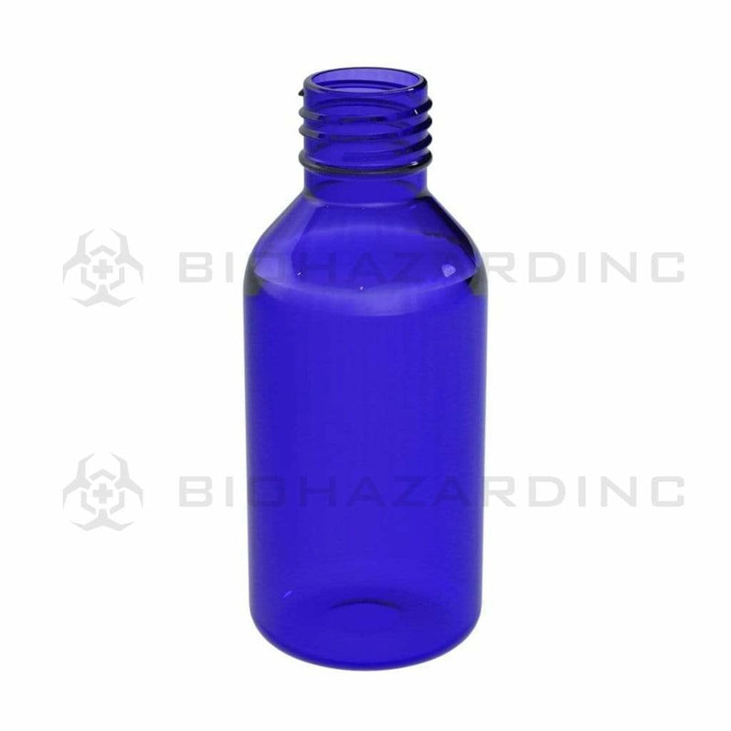 Biohazard Inc Glass bottles 2oz Blue Boston Round - 240 Count