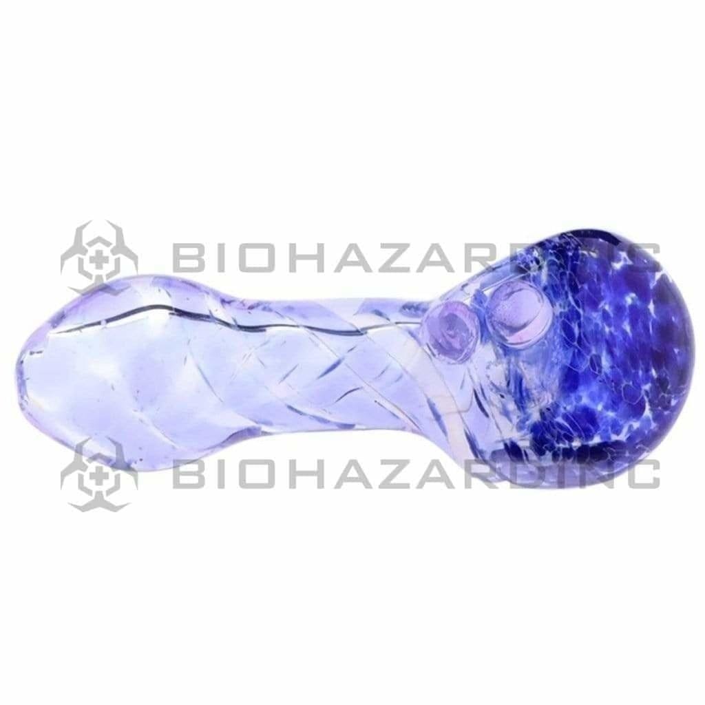 Biohazard Inc Glass Hand Pipe 3" Handpipe - 2 Marbles - Assorted Colors