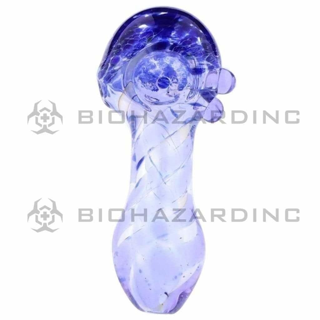 Biohazard Inc Glass Hand Pipe 3" Handpipe - 2 Marbles - Assorted Colors