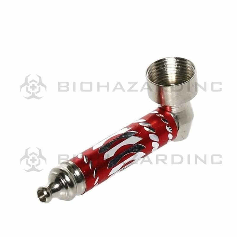 Biohazard Inc Metal Hand Pipe 3" Metal Diamond Cut Pipe - 100 Count