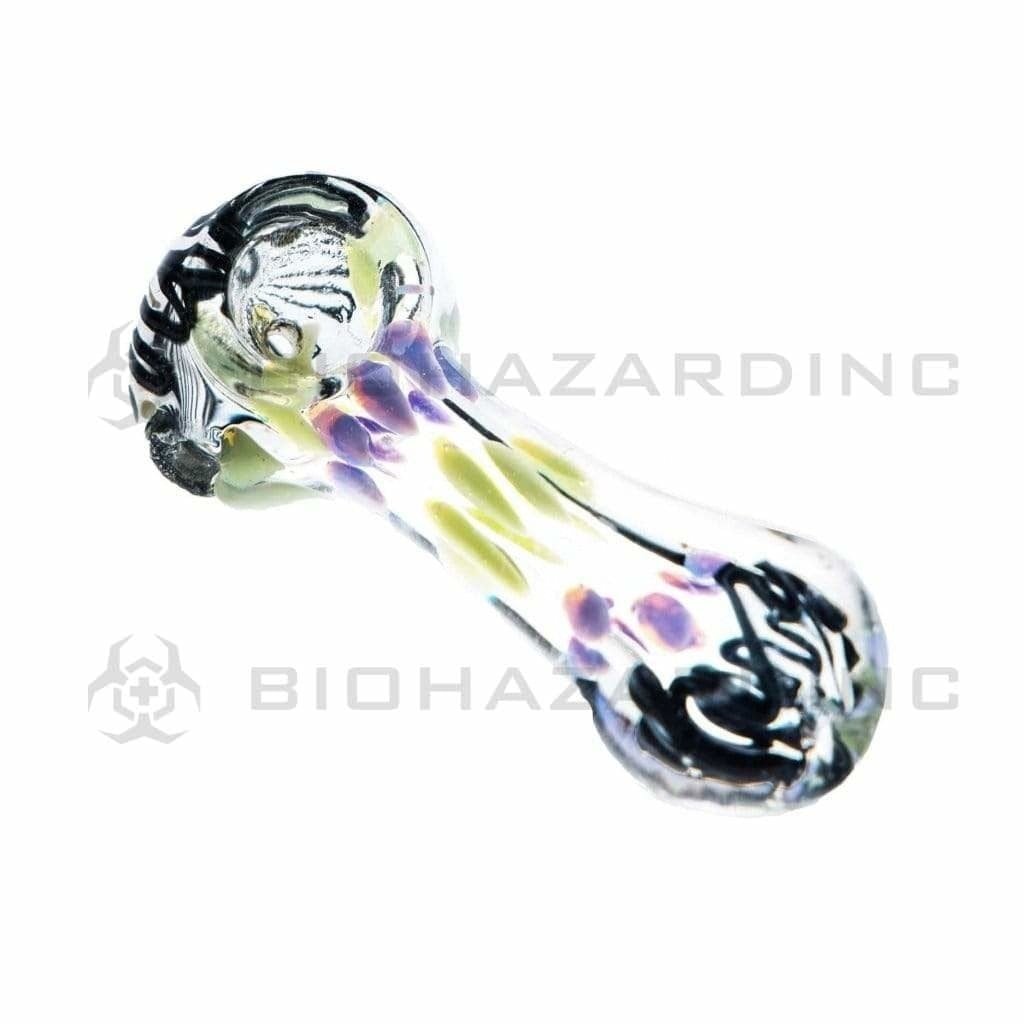 Biohazard Inc Glass Hand Pipe 3" Slyme Hand Pipe - Assorted Colors