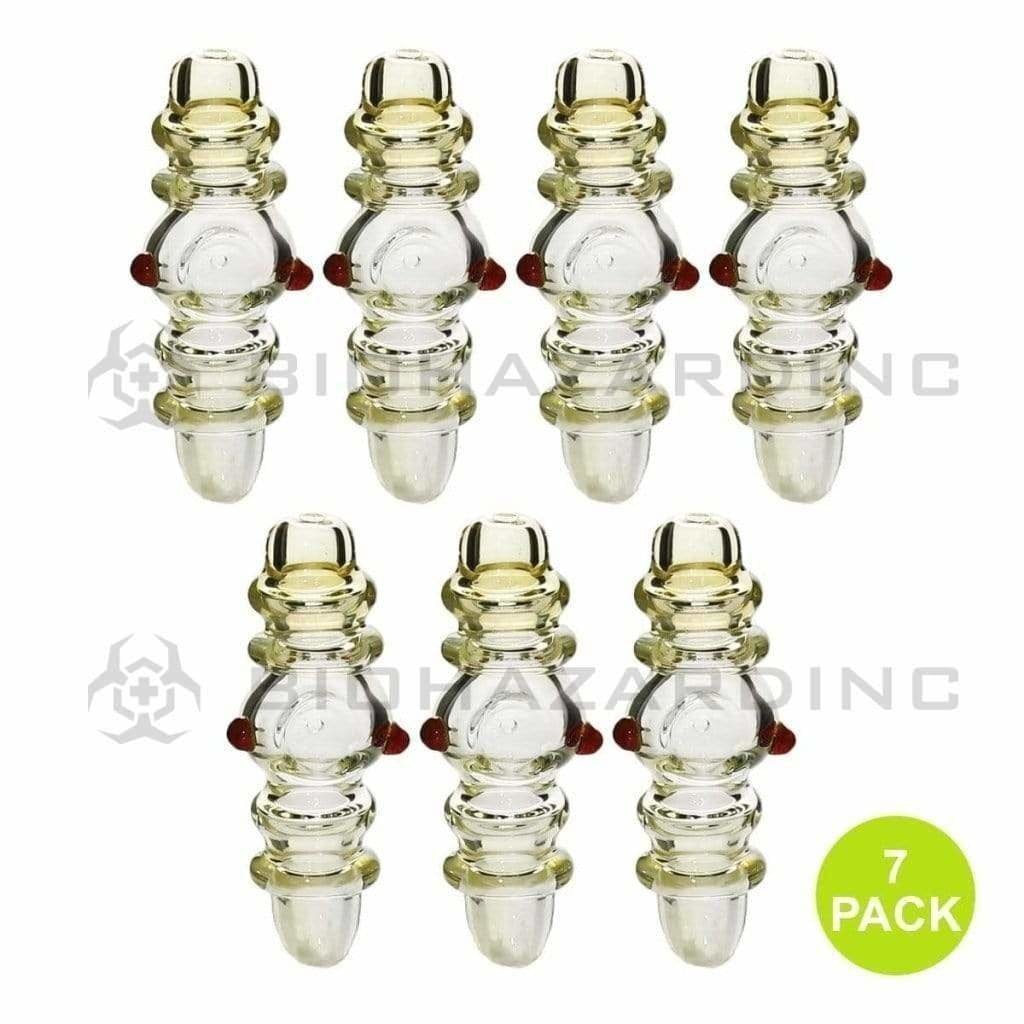 Biohazard Inc Steamroller Pipe 4" 25mm Fume Steamroller w/ Marias- 7 pack