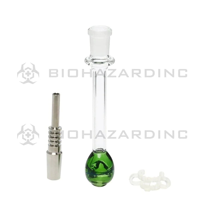 4.5" 14mm Nectar Collector Kit with Clip & Titanium Tip - Amber