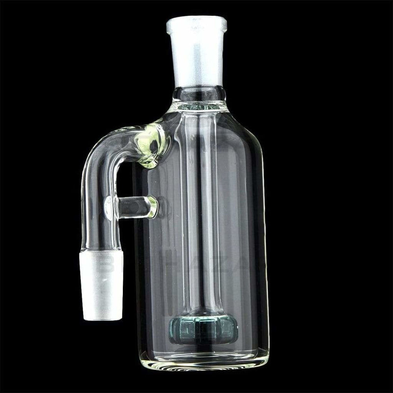 Biohazard Inc Ash Catcher 4.75” Ashcatcher Showerhead Perc 90° 14mm/14mm - Turquoise