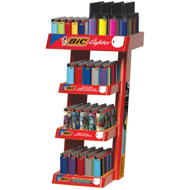 BIC® | 4 Tier Lighter Display with EZ Reach | 240 Count