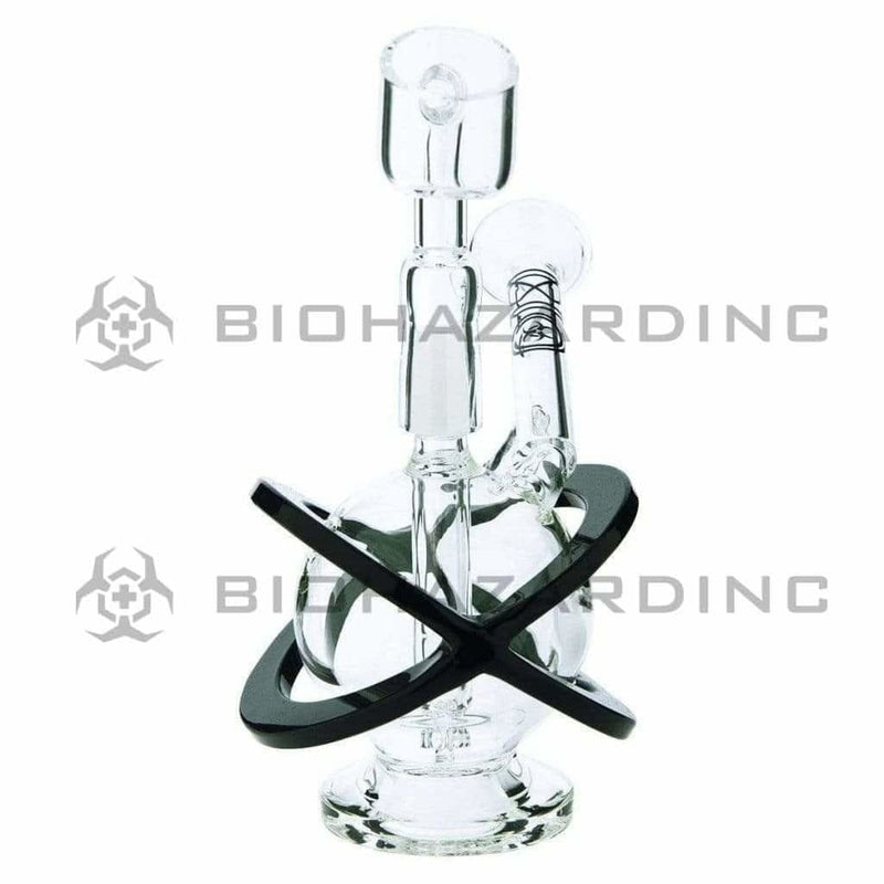 Bio Glass Glass Dab Rig 4" BIO X Single Diffuser Sphere Rig 10mm- Black