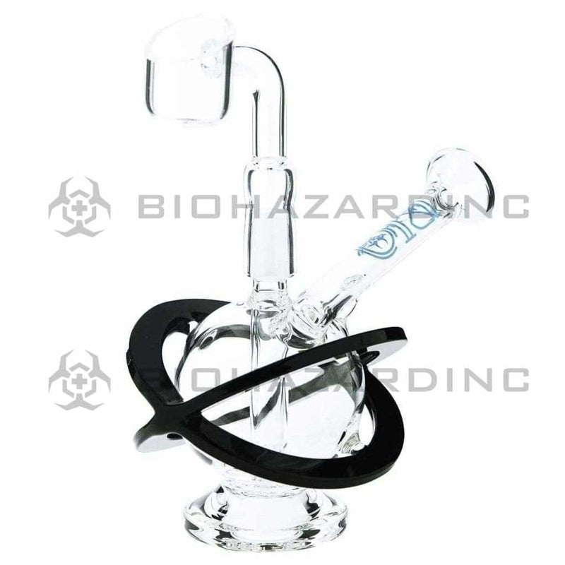 Bio Glass Glass Dab Rig 4" BIO X Single Diffuser Sphere Rig 10mm- Blue