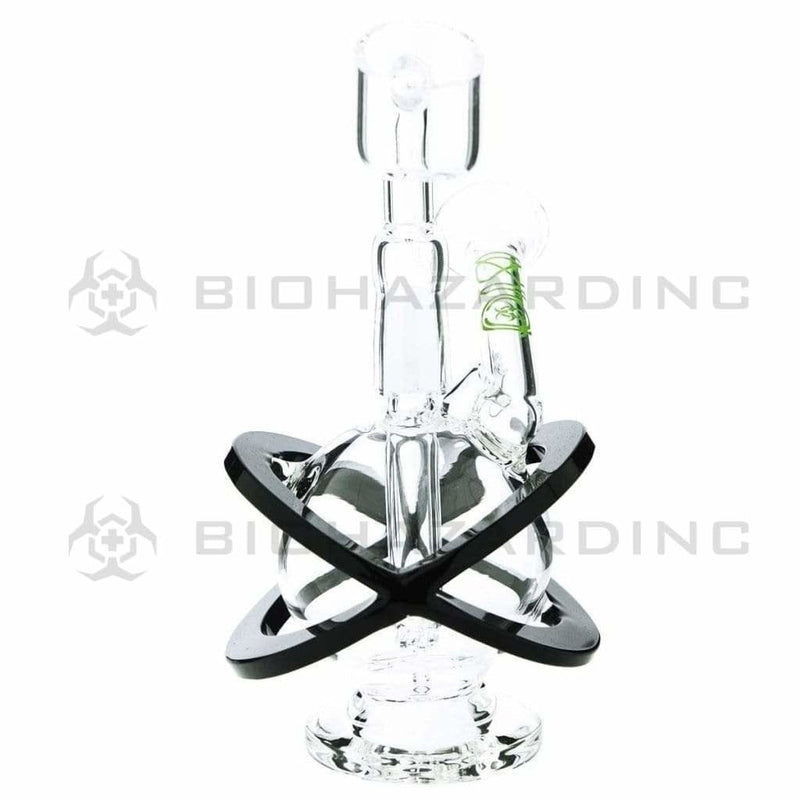 Bio Glass Glass Dab Rig 4" BIO X Single Diffuser Sphere Rig 10mm - Green