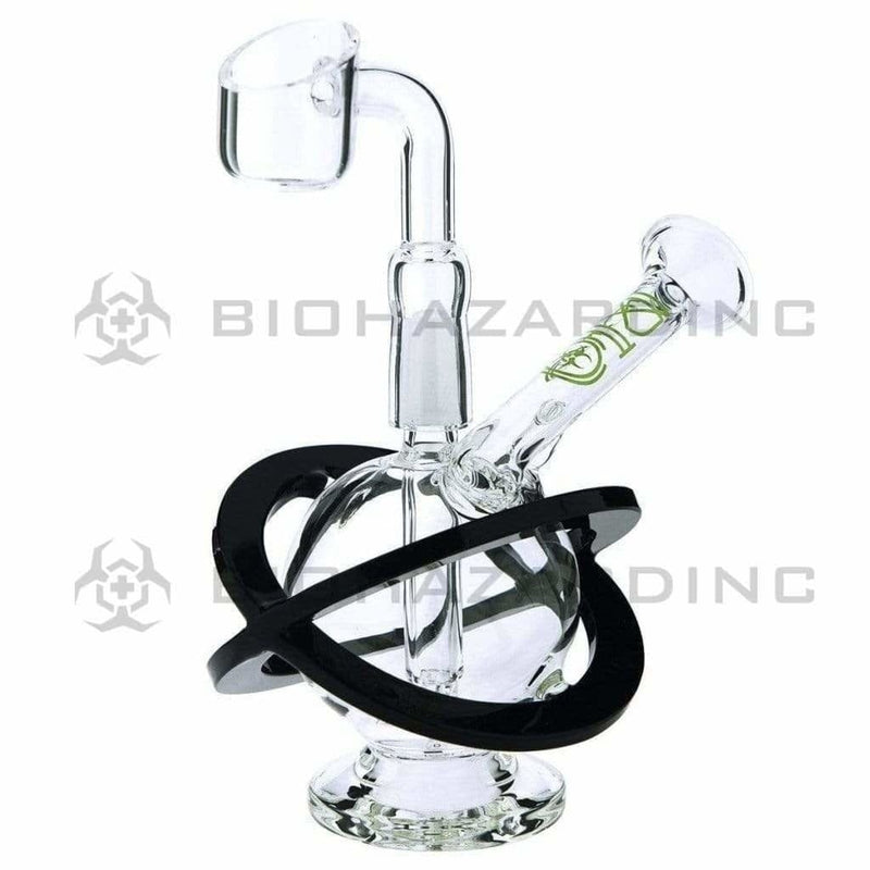 Bio Glass Glass Dab Rig 4" BIO X Single Diffuser Sphere Rig 10mm - Green