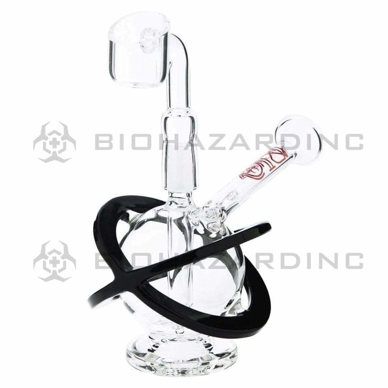 Bio Glass Glass Dab Rig 4" BIO X Single Diffuser Sphere Rig 10mm - Red