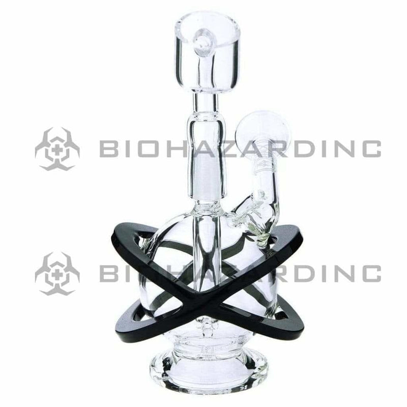 Bio Glass Glass Dab Rig 4" BIO X Single Diffuser Sphere Rig 10mm - White