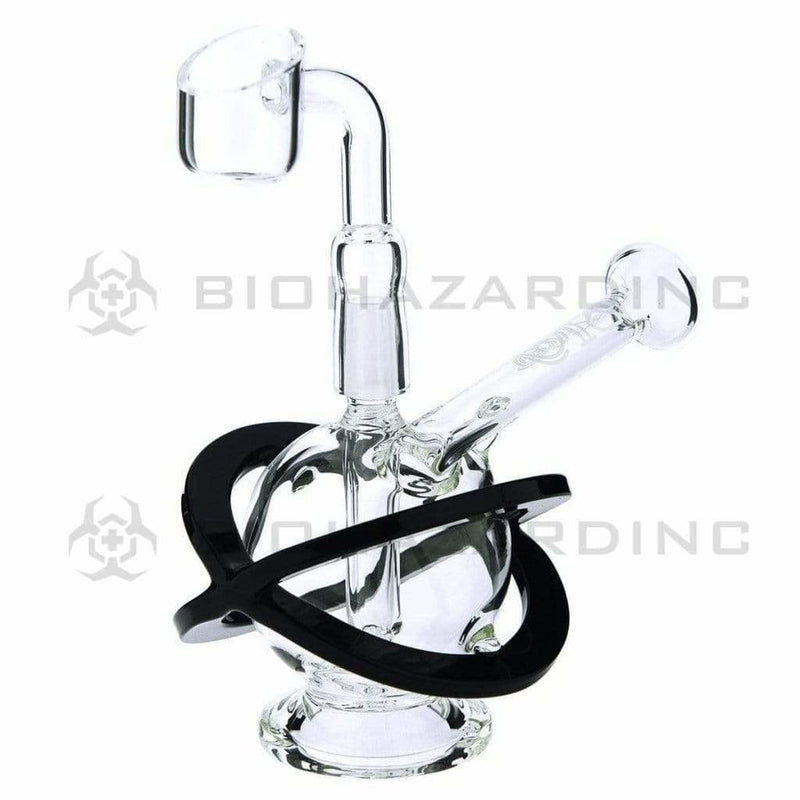 Bio Glass Glass Dab Rig 4" BIO X Single Diffuser Sphere Rig 10mm - White