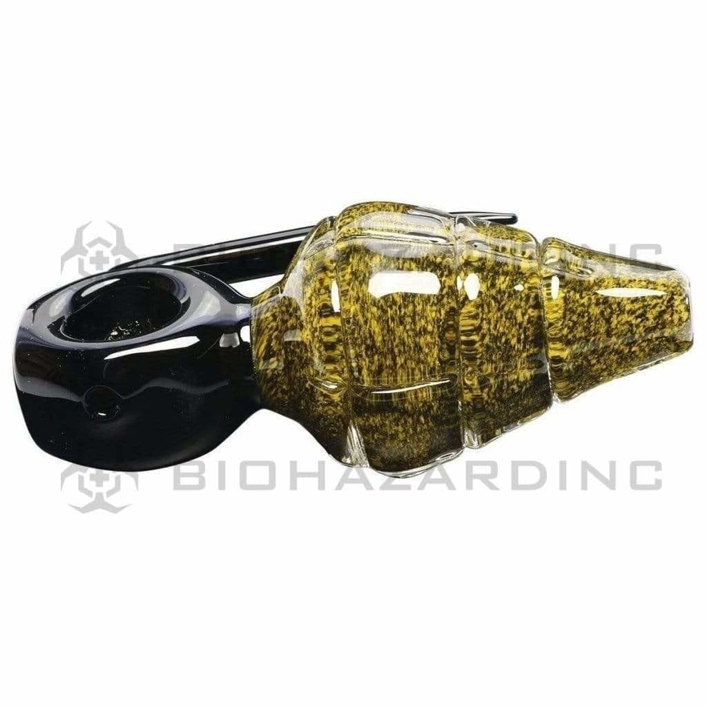 Biohazard Inc Novelty Hand Pipe 4" Frit Grenade Hand Pipe