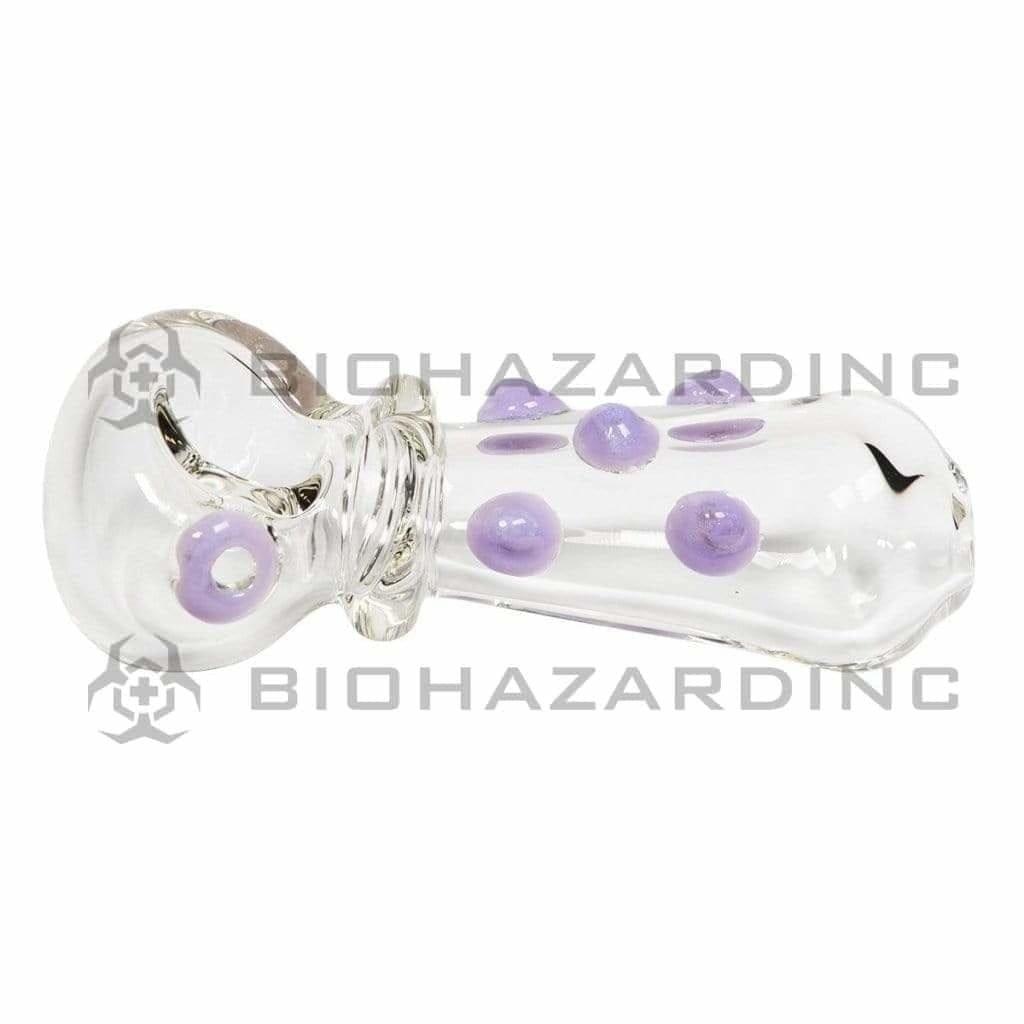 Biohazard Inc Glass Hand Pipe 4" Hand Pipe with Slyme Marbles