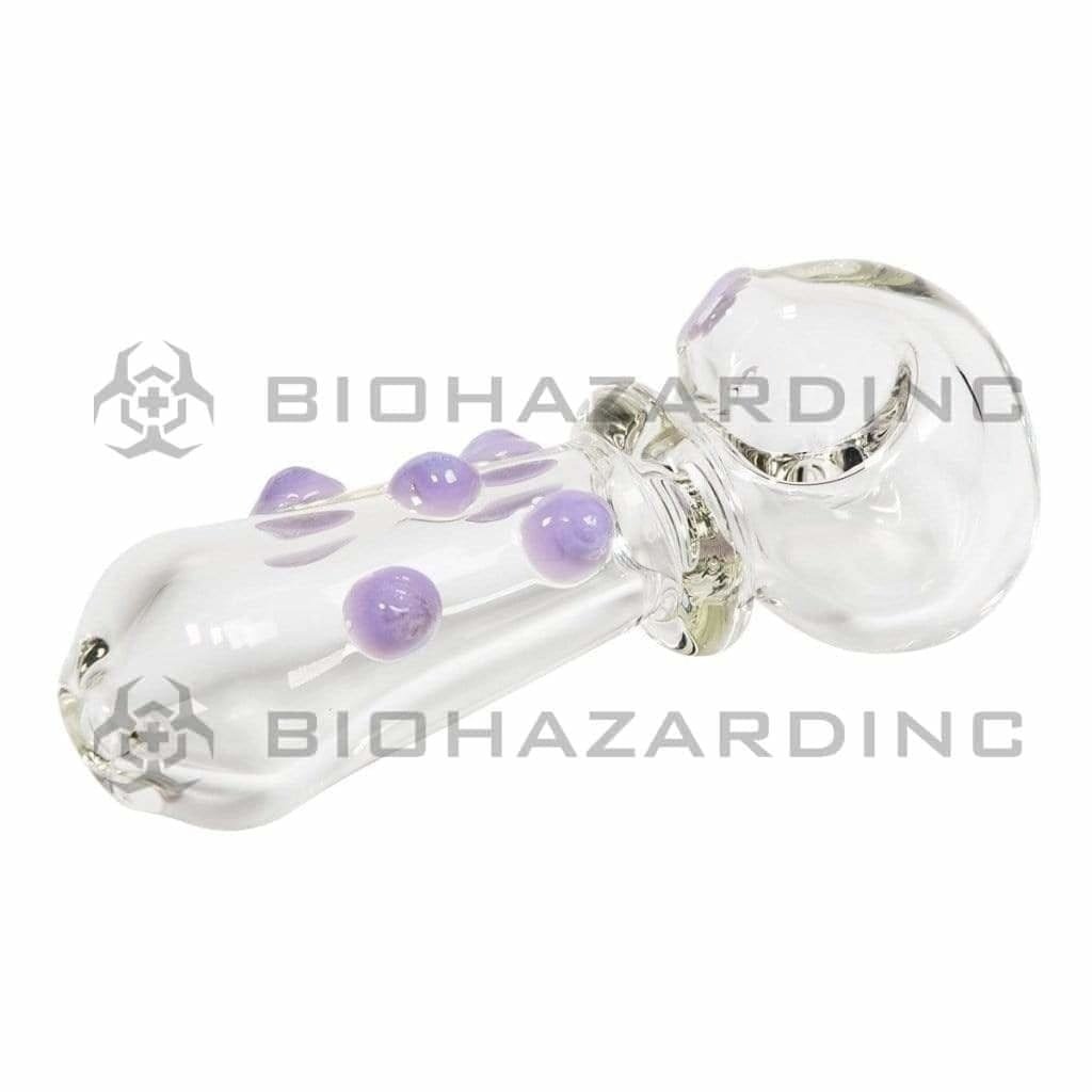 Biohazard Inc Glass Hand Pipe 4" Hand Pipe with Slyme Marbles