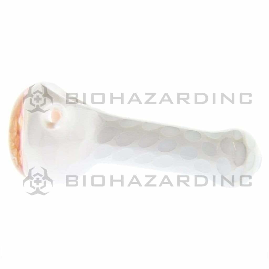 Biohazard Inc Glass Hand Pipe 4" Honeycomb Hand Pipe - Assorted Colors