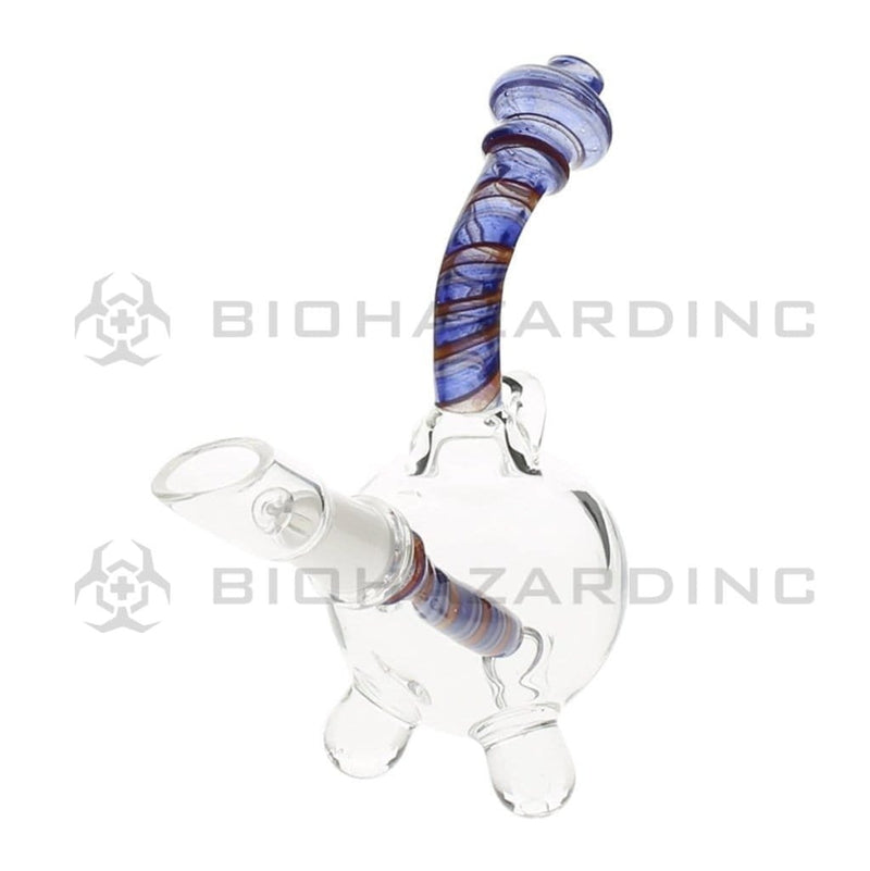 Biohazard Inc Glass Dab Rig 4" Pendant Dab Rig 10mm - Purple Reversal