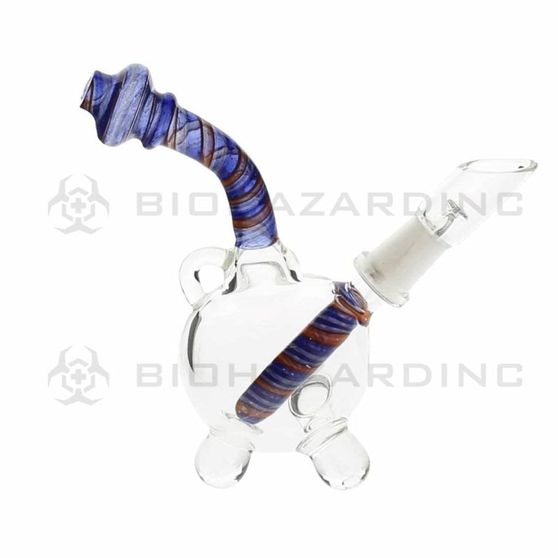 Biohazard Inc Glass Dab Rig 4" Pendant Dab Rig 10mm - Purple Reversal