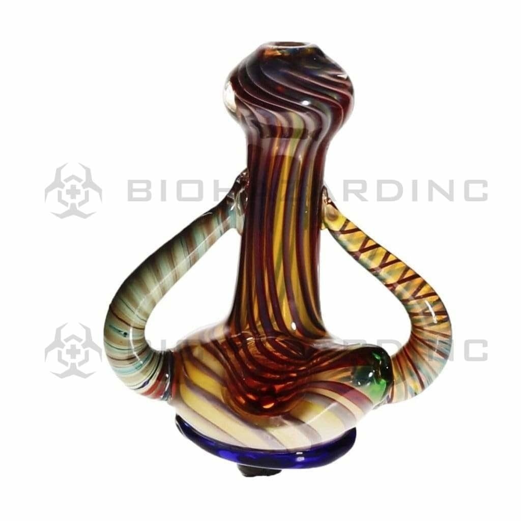 Biohazard Inc Novelty Hand Pipe 4" Twisted Color Cyclops Hand pipe