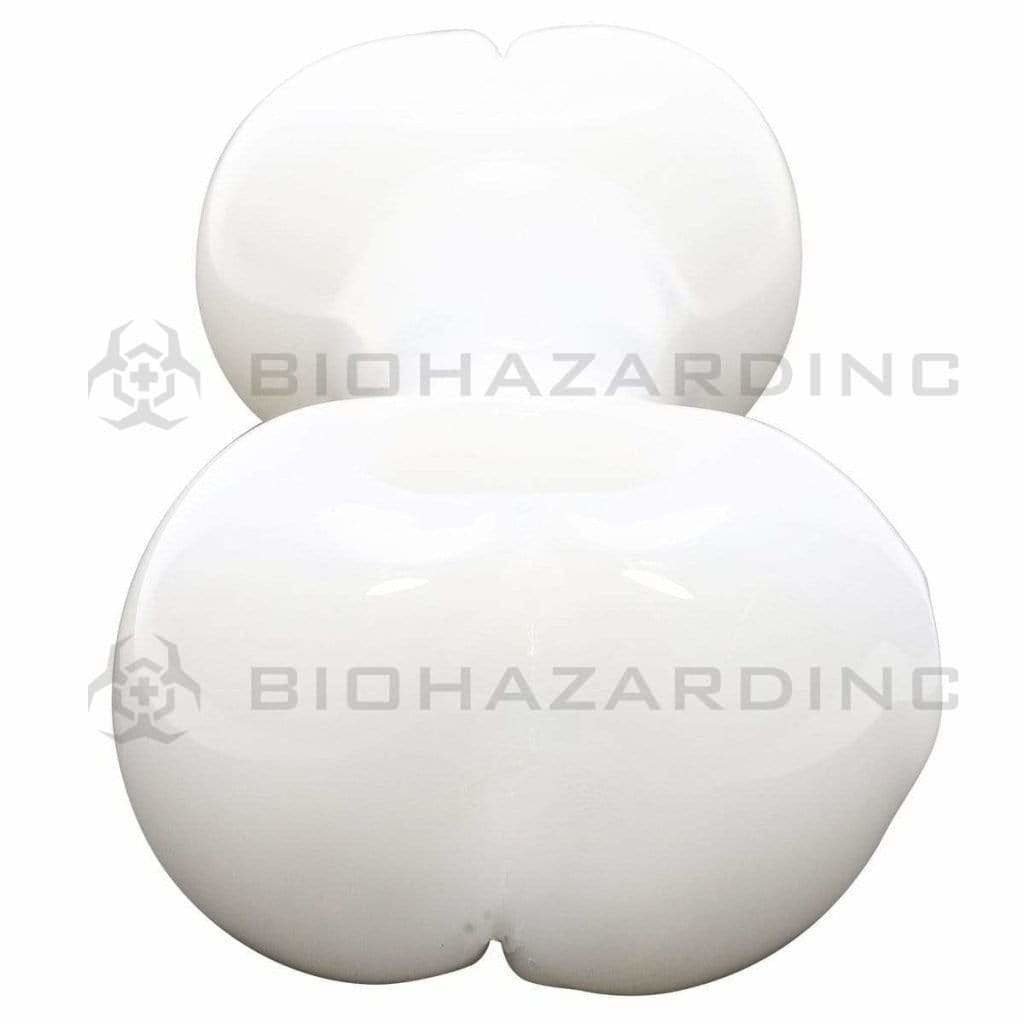 Biohazard Inc Novelty Hand Pipe 4" White Dog Bone Hand Pipe