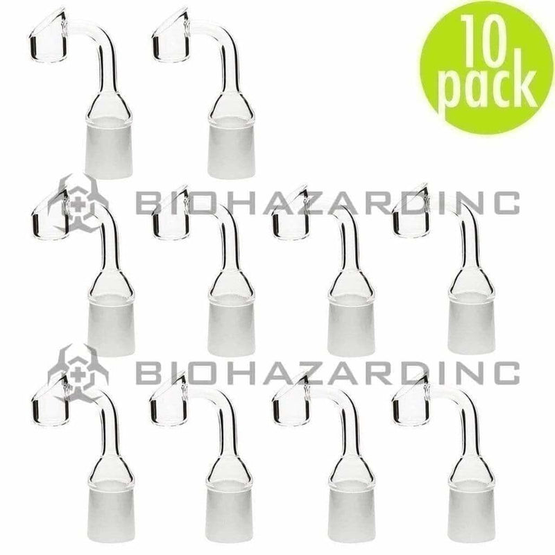 Biohazard Inc Quartz Banger 4mm Heavy Quartz Banger 19mm Female - 10 Count