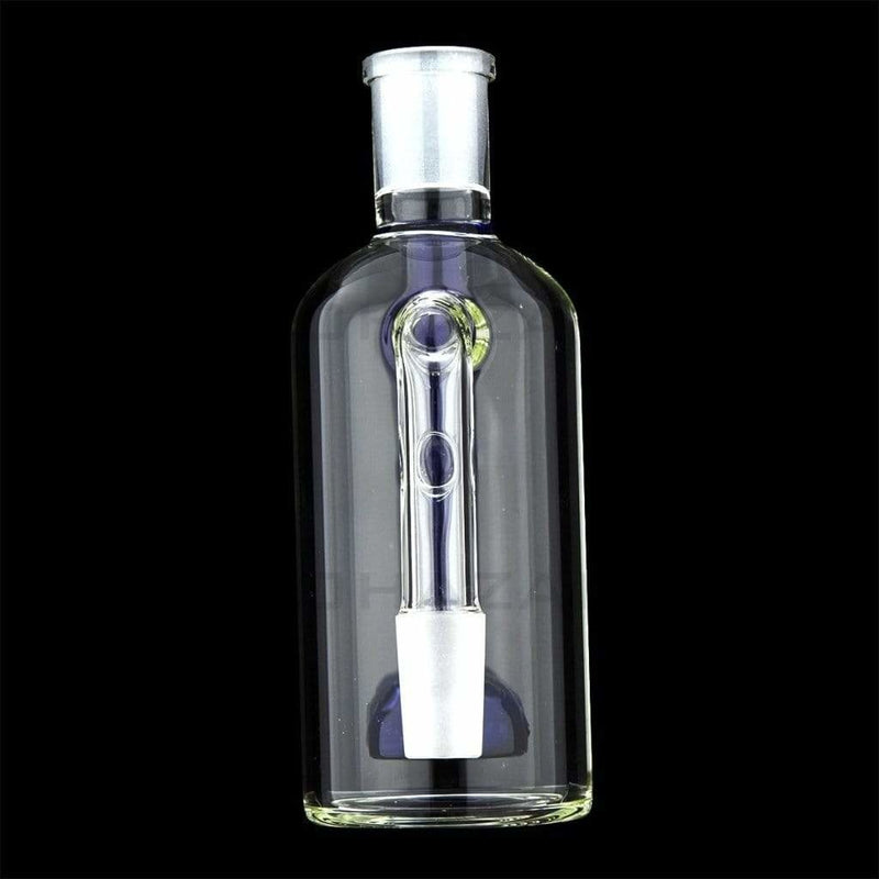 Biohazard Inc Ash Catcher 5.5” Ashcatcher Flat Ball Perc 90° 14mm/14mm - Blue