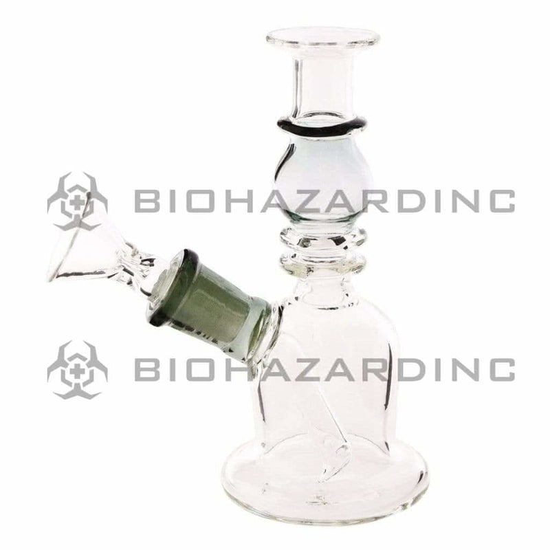 Biohazard Inc Glass Bong 5" Double Maria Straight Bong - Black