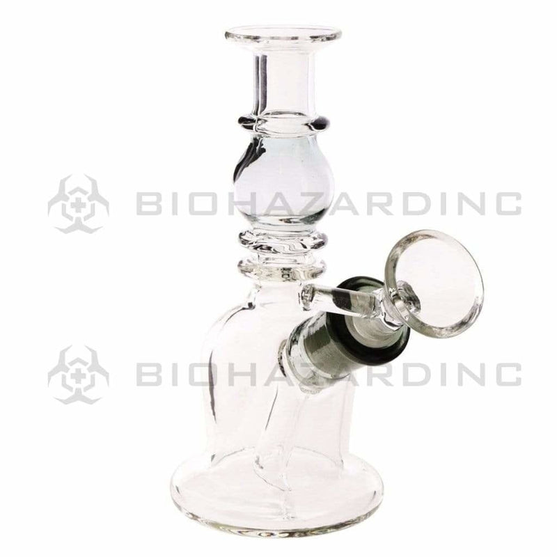 Biohazard Inc Glass Bong 5" Double Maria Straight Bong - Black